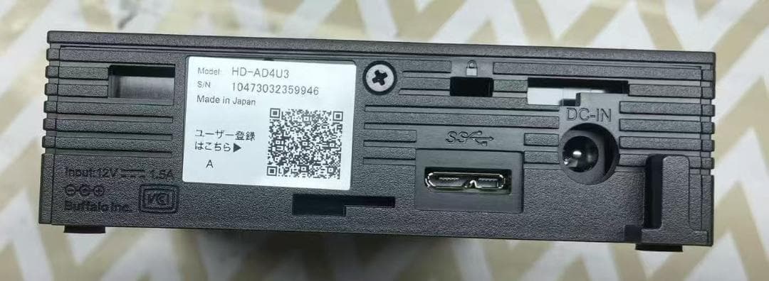 こ*ん様 バッファロー 外付けハードディスク 4TB 4K対応 HD-AD4U3