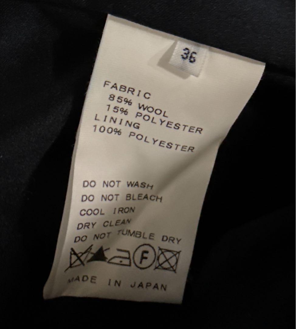 plage 大人可愛い ￼ライダース風ロングコート ネイビー キレイめ 秋冬