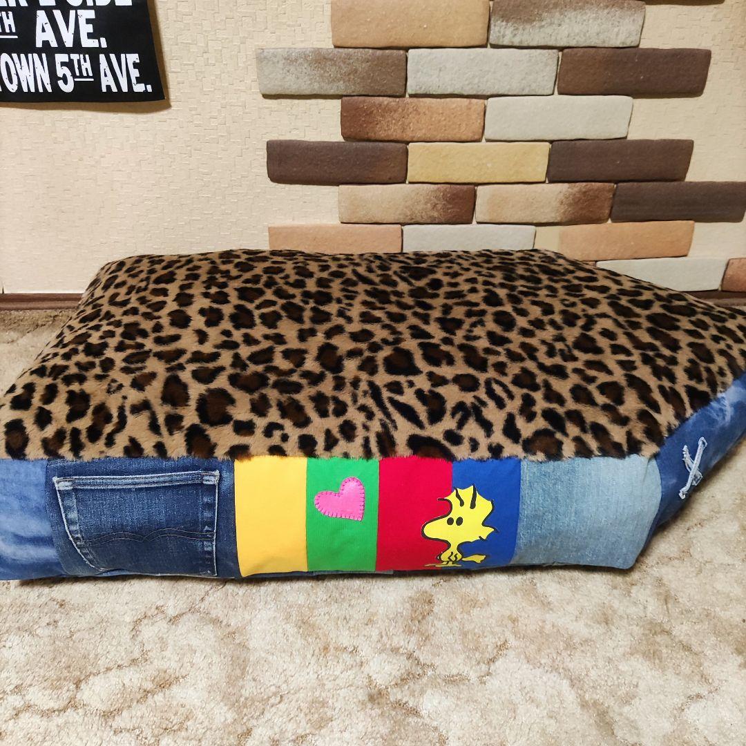 ハンドメイドペットベッド→ペットクッション48×88ドッグベッド