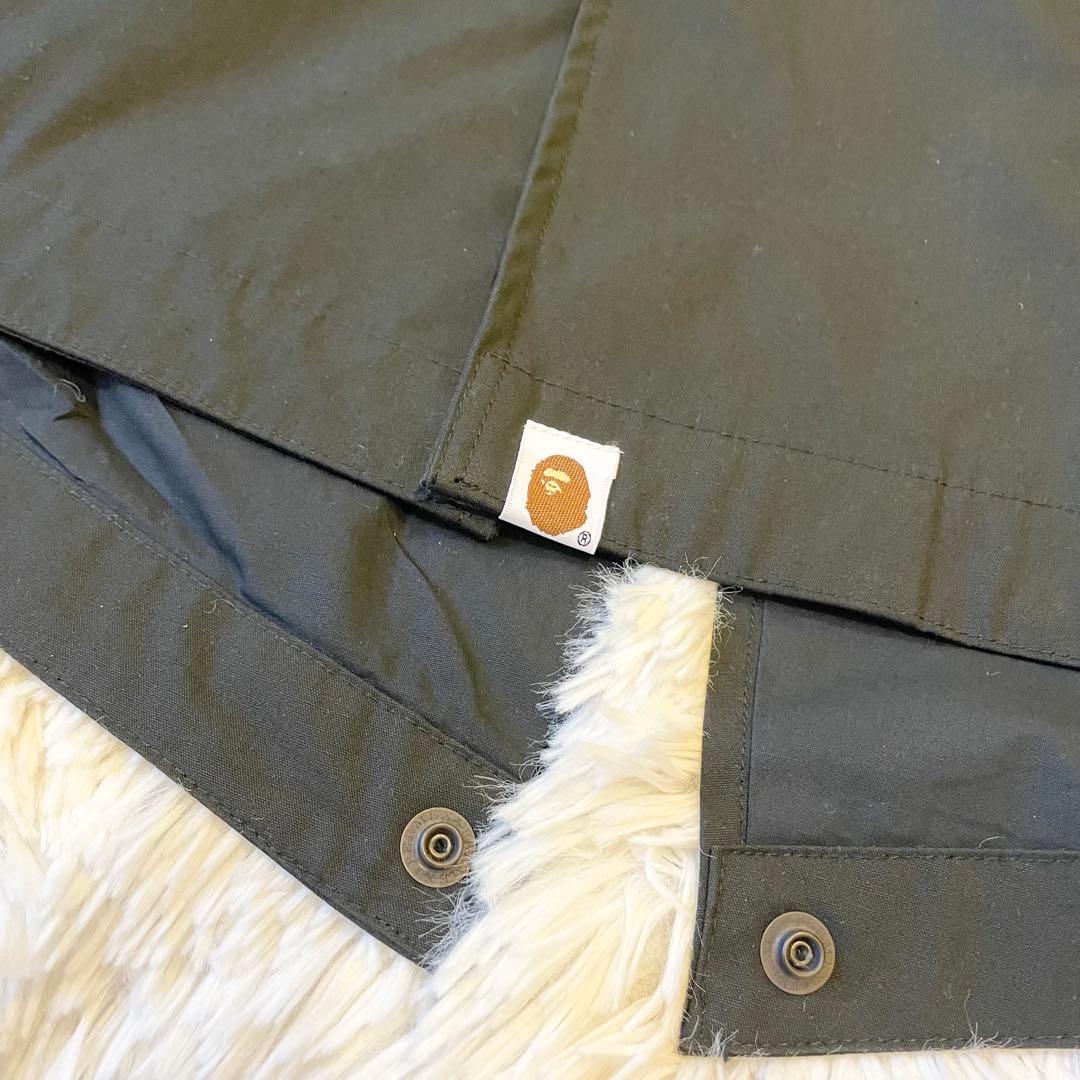 A BATHING APE エイプ モッズコート ブラック XLサイズ