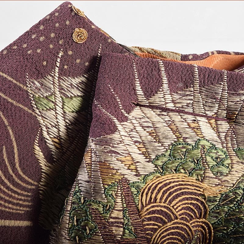 和装小物　江戸時代　小釉裂　龍花文　香袋　匂い袋　C　R8814