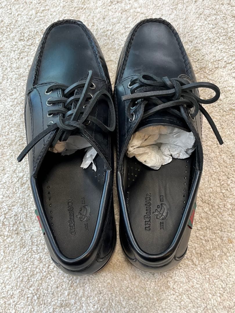 新品 G.H Bass&Co. モカシン ブラック US8 ボックス付
