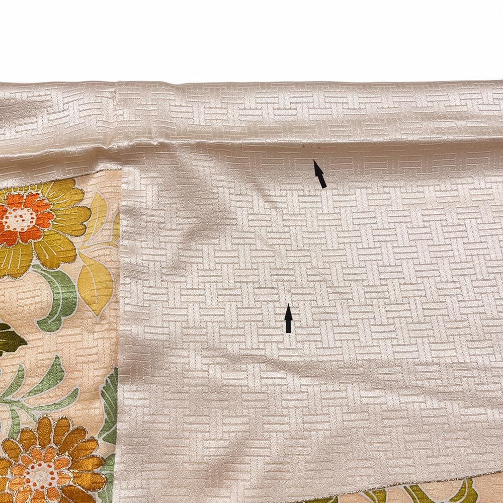 j*m様 志ま亀？ 訪問着 正絹 綸子 新古品 手描友禅 セミフォーマル №ym