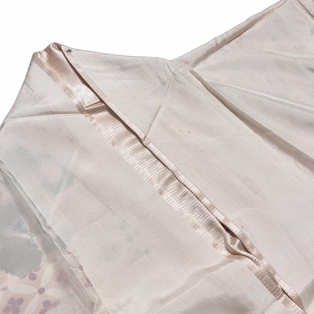 j*m様 志ま亀？ 訪問着 正絹 綸子 新古品 手描友禅 セミフォーマル №ym