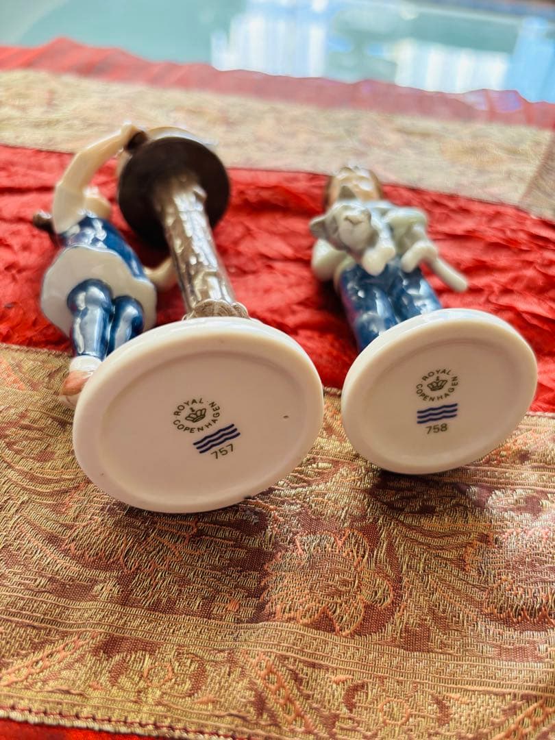 ロイヤルコペンハーゲン　陶器製　フィギュリン　2体セット箱無し