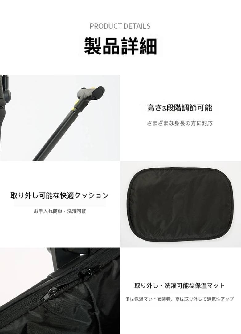 アルミフレーム分離式ペットカート（秒で折りたたみ・大置物バスケット）