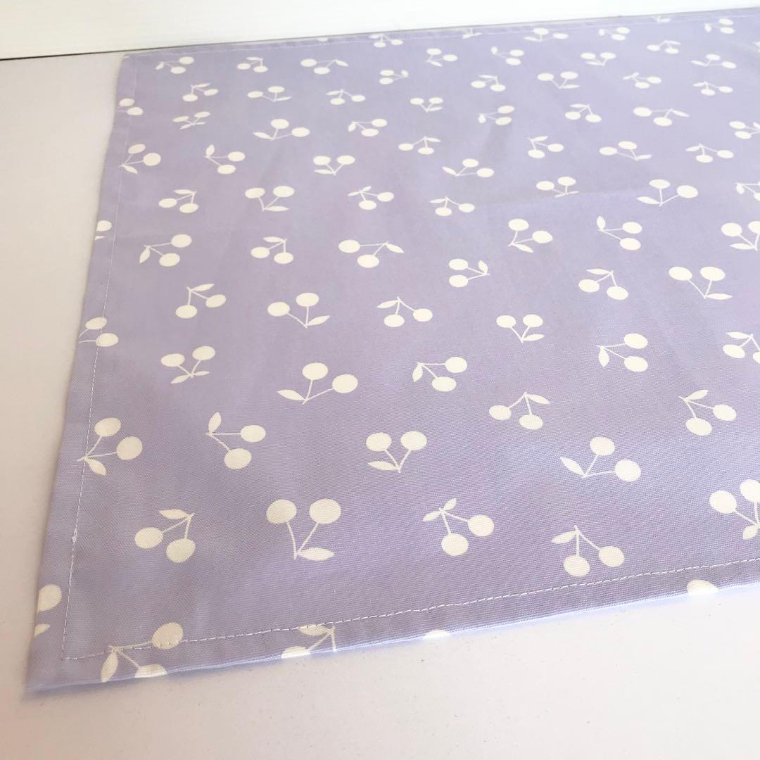 ＩＴＯＧＡ様　確認用　ランチョンマット　さくらんぼ　ピンク　パープル　45×64