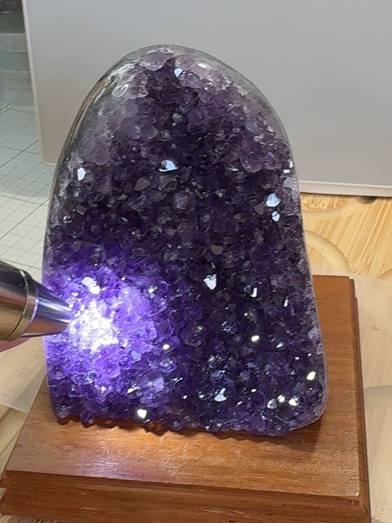 天然石 アメジスト 紫水晶 金銭運 原石 浄化 鉱石 置物 一点物 九紫火星運