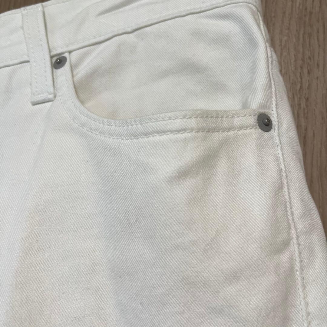 Levi's メンズ　ホワイト ストレートジーンズ　ワンウォッシュ　未使用に近い