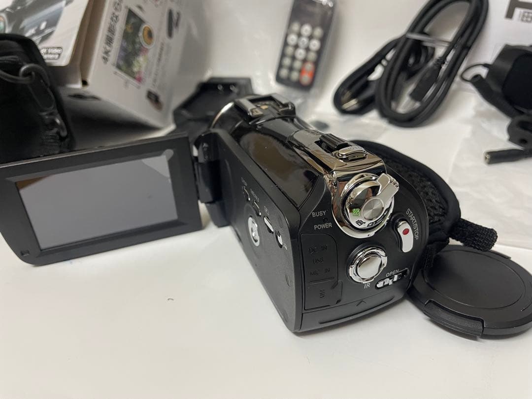 4K ビデオカメラ　SONY製CMOSセンサー使用　DV-AC3-2-BK