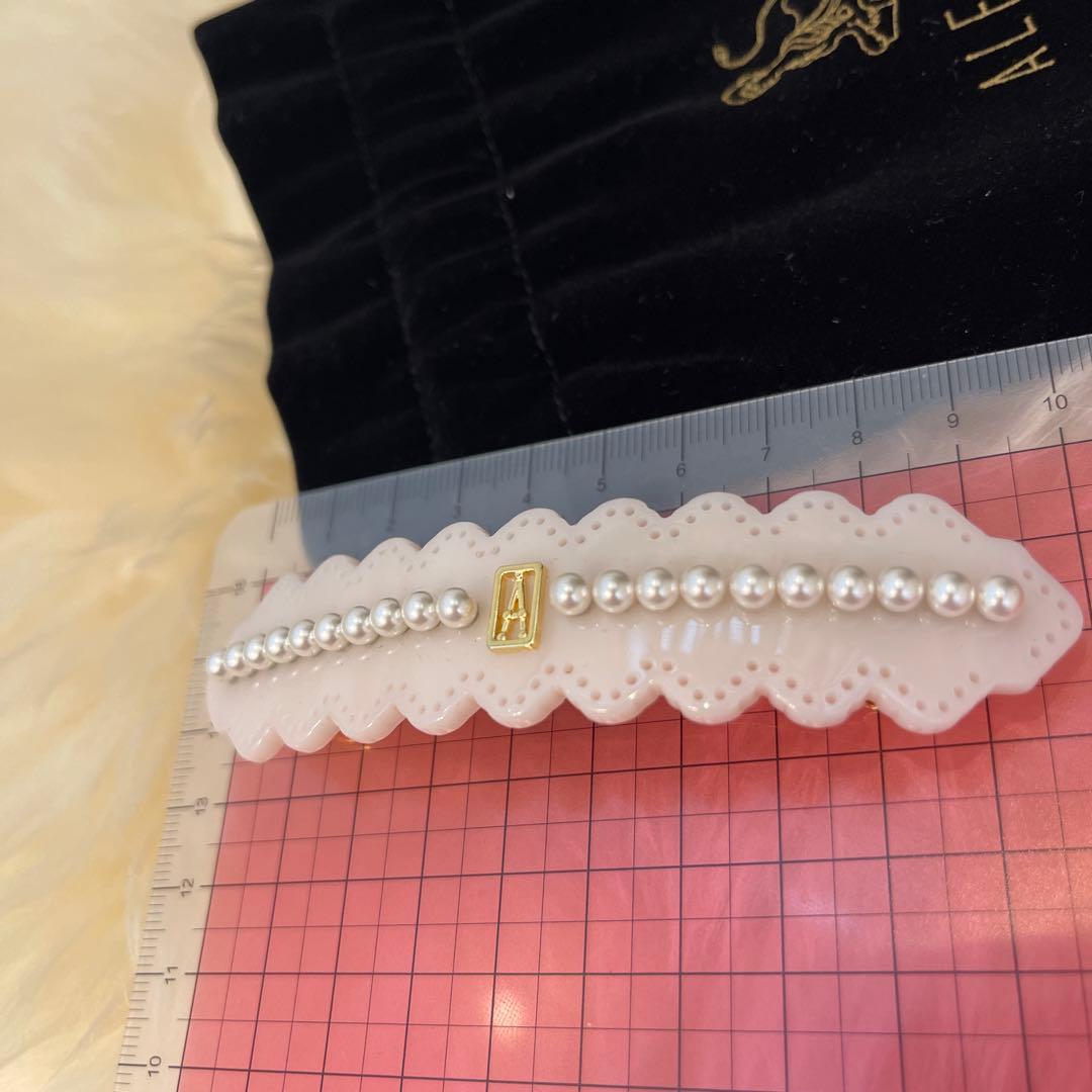 ALEXANDRE DE PARIS パールデザイン バレッタ (8 cm)