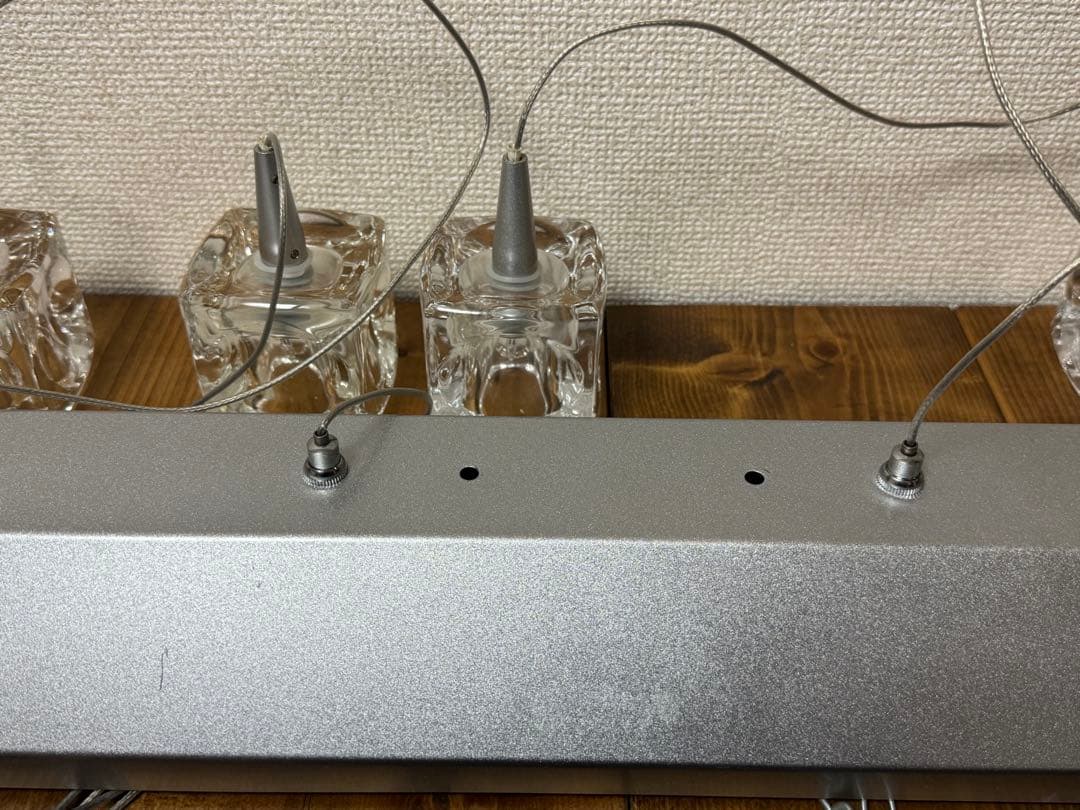 キシマ　ガラスキューブ　ペンダントライト　4灯　ダイニング　照明