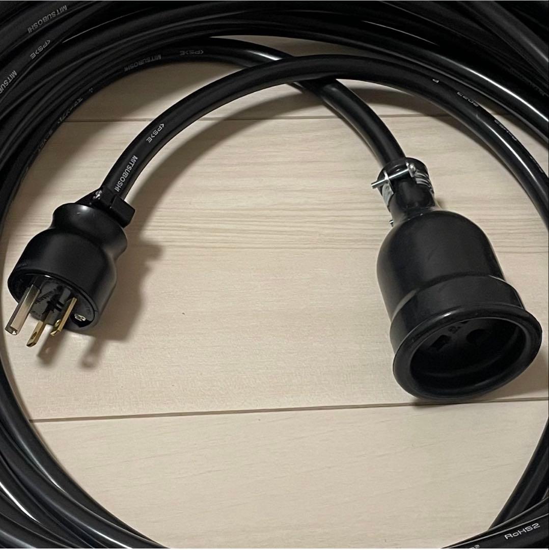 ★防水★電気自動車EV PHV PHEV200V充電延長ケーブル　20メートル