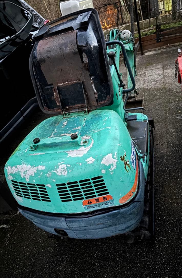 クボタバックホー K005- 小型油圧ショベル，長野県飯田市、（引取限定）