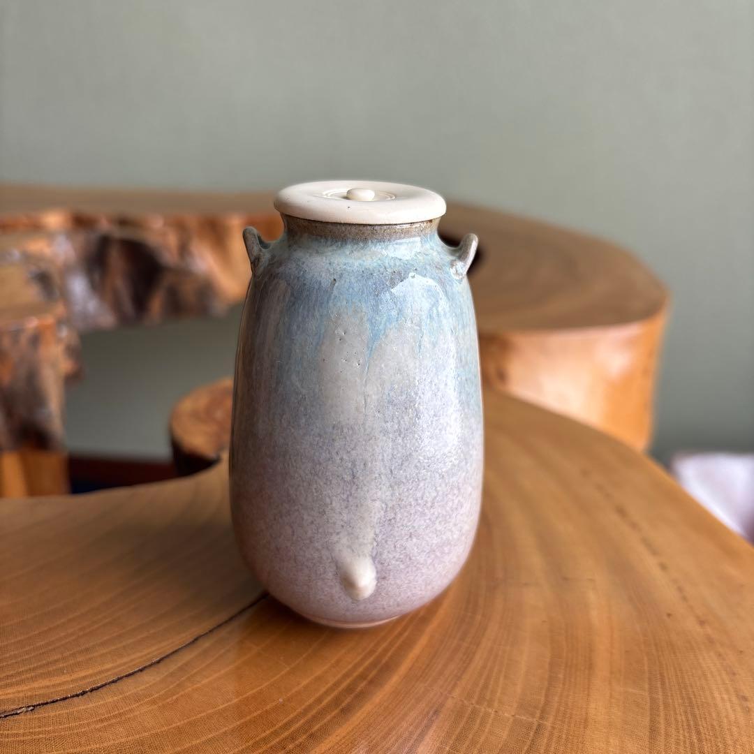 赤膚焼 古瀬尭三作 仕覆付 茶道具 共箱