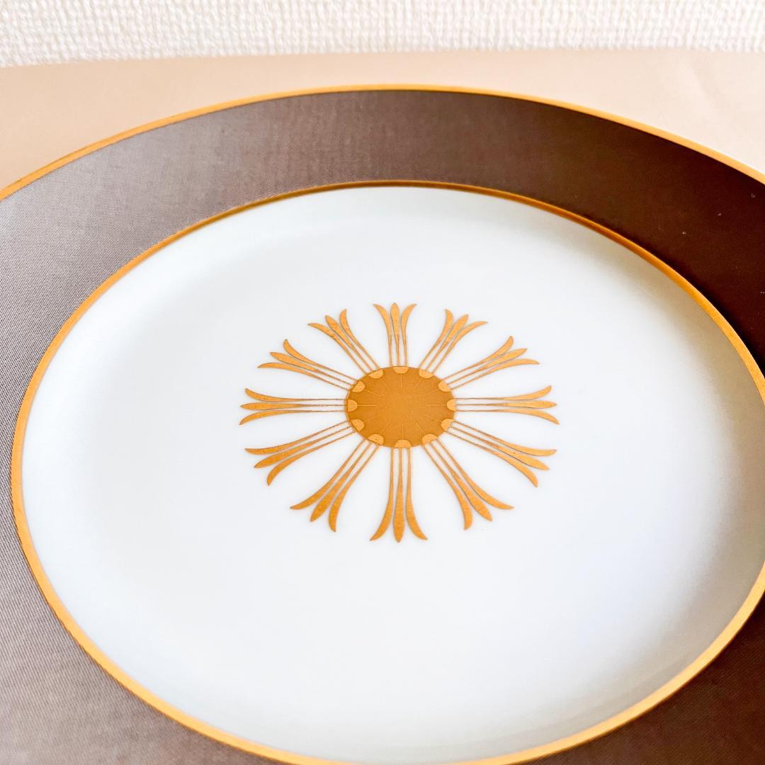 ★新品未使用★フランス製シャビーシックな ミドルプレート 4枚