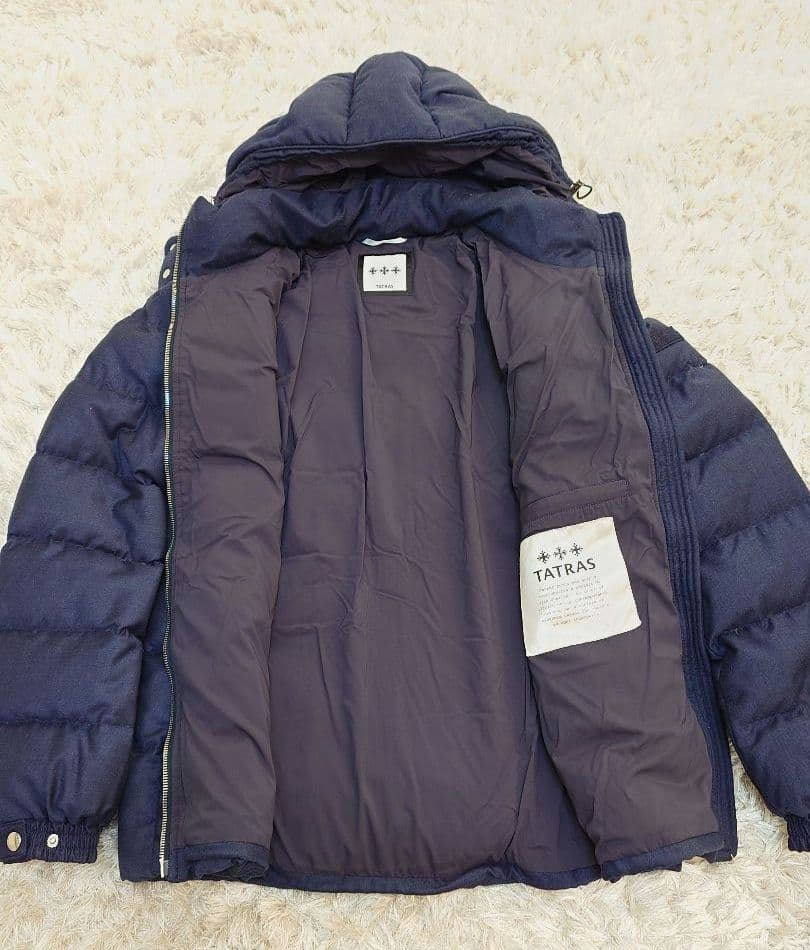 TATRAS （タトラス ）メンズ ウール ダウンジャケット 3サイズ紺色正規品