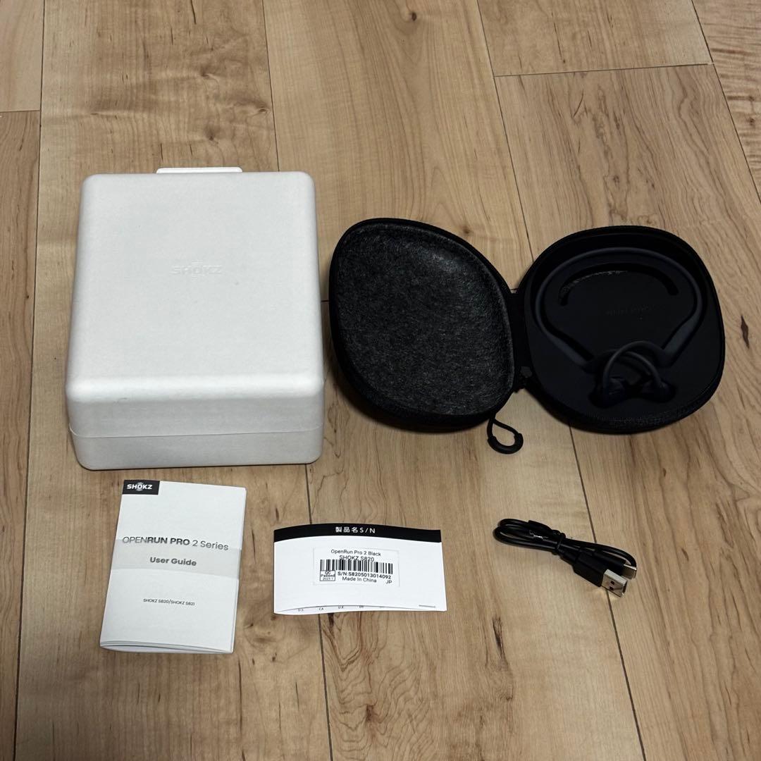 SHOCKZ openRan Pro2骨伝導イヤホン ブラック