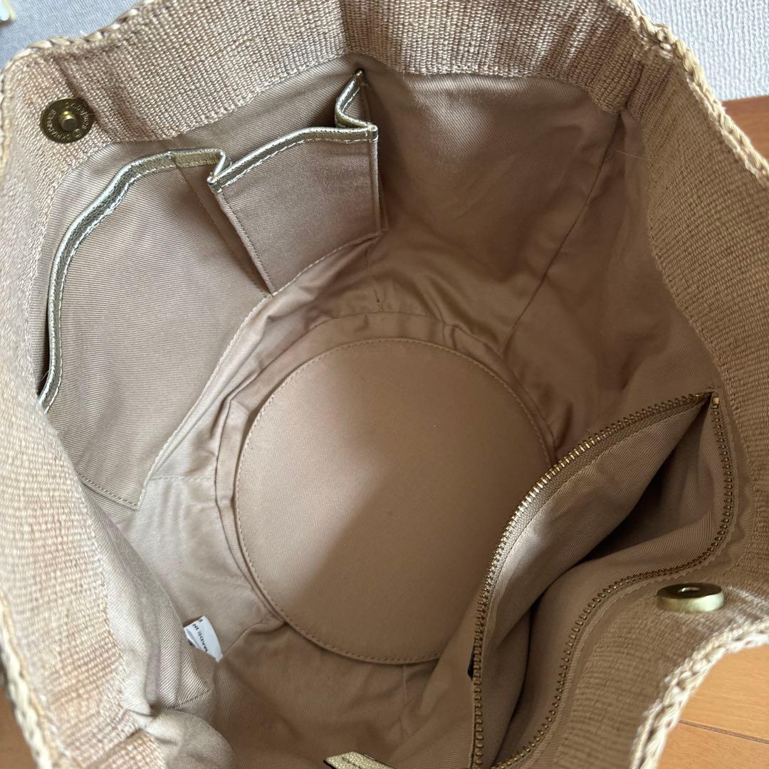 VIORA d'ORO ストロー かごバッグ ベージュ