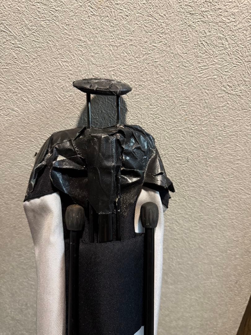 DESCENTE 軽量スタンドゴルフバッグ 紺x白 おまけデサントサブバッグ付