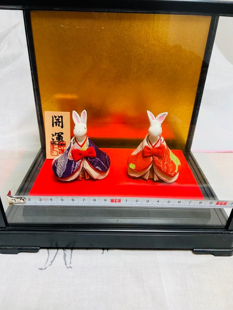 うさぎのお雛様 兎　動物　雛人形 時代物