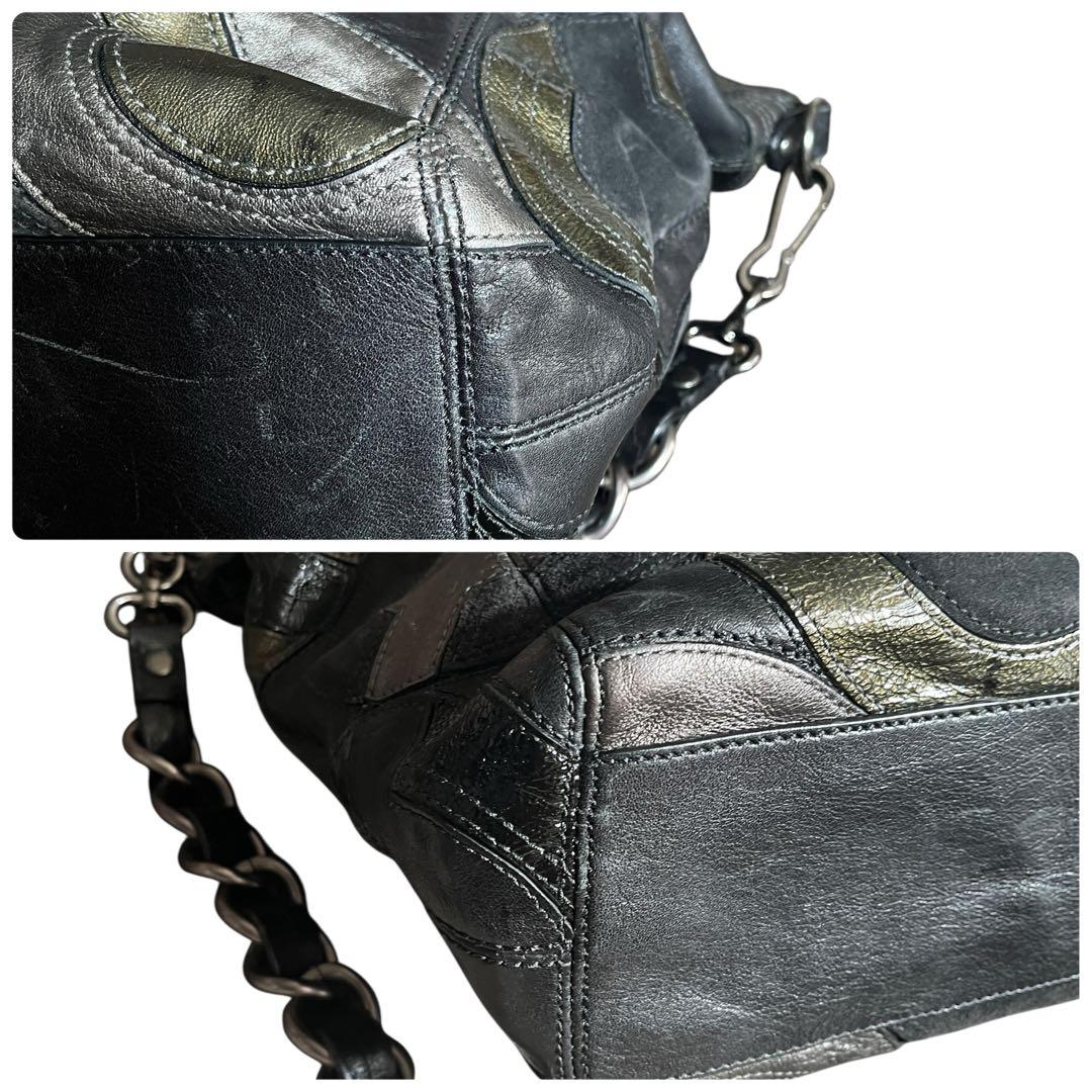 COACH コーチ 0969A4 2WAYスエードレザーバッグ C柄