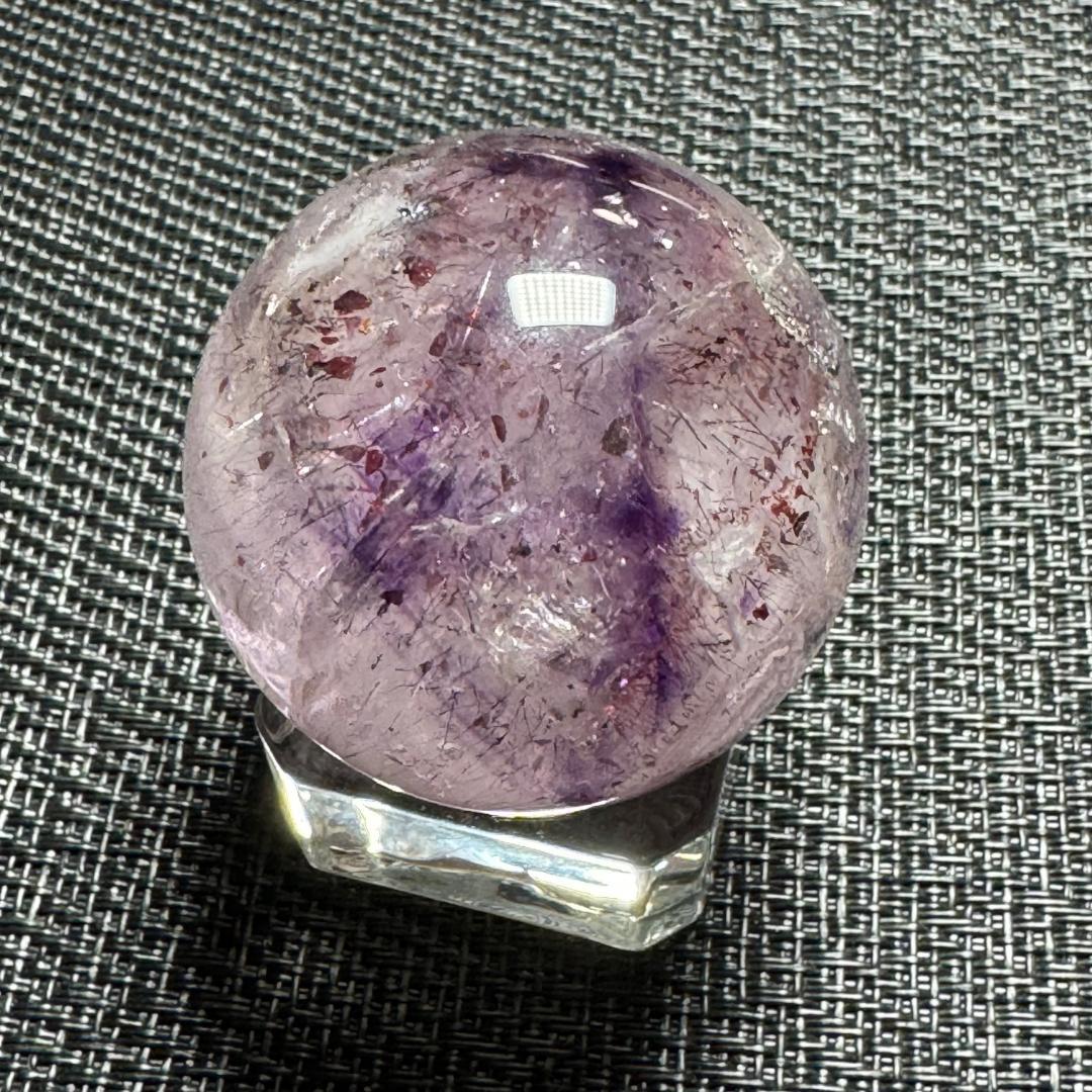 奇跡の水入り丸玉46.5㎜　1点物◇スーパーセブン（セイクリッドセブン）◇