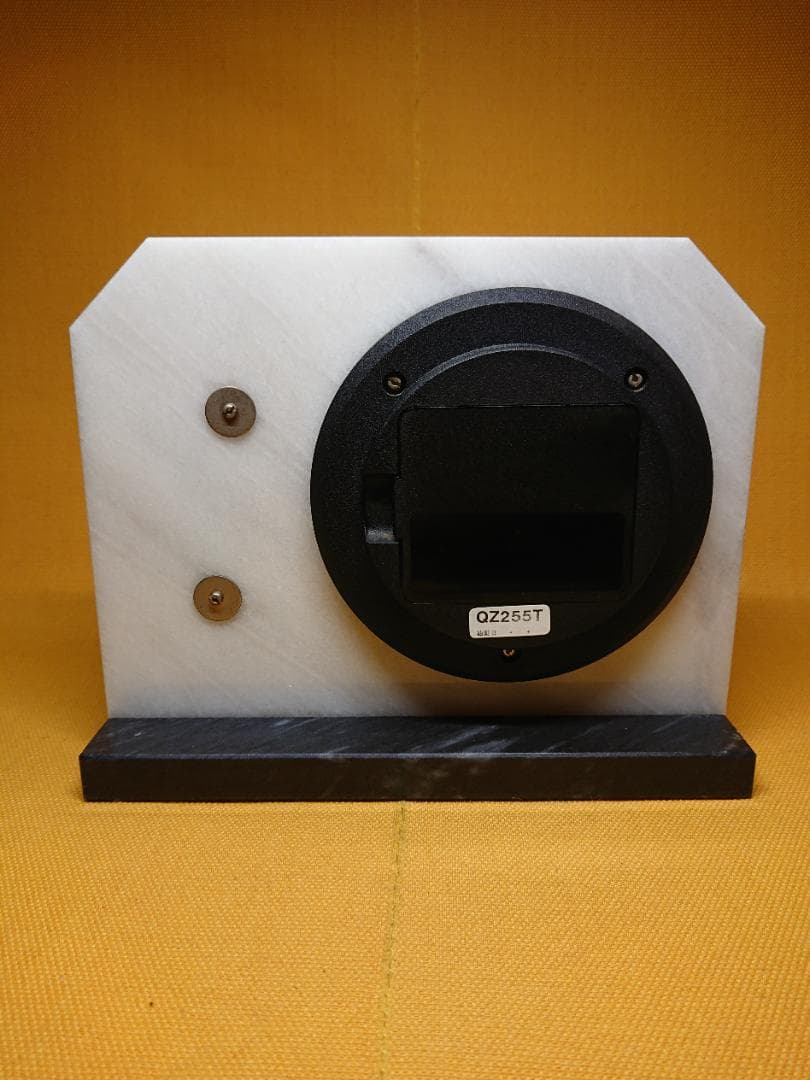 【美品】SEIKO　置時計　天然石　置物　インテリア　工芸品　美術品　A1461