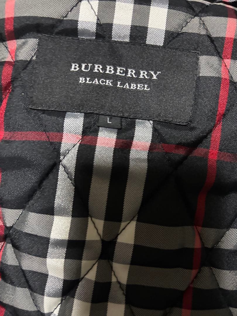 美品　バーバリー　ブラックレーベル　ナイロン　中綿ジャケット　ミリタリー