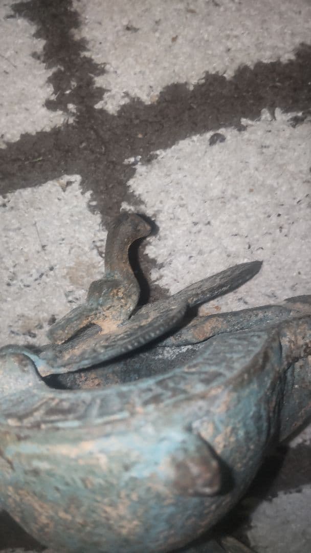 【博物館級】アンティーク 中世 イスラム ブロンズ オイルランプ