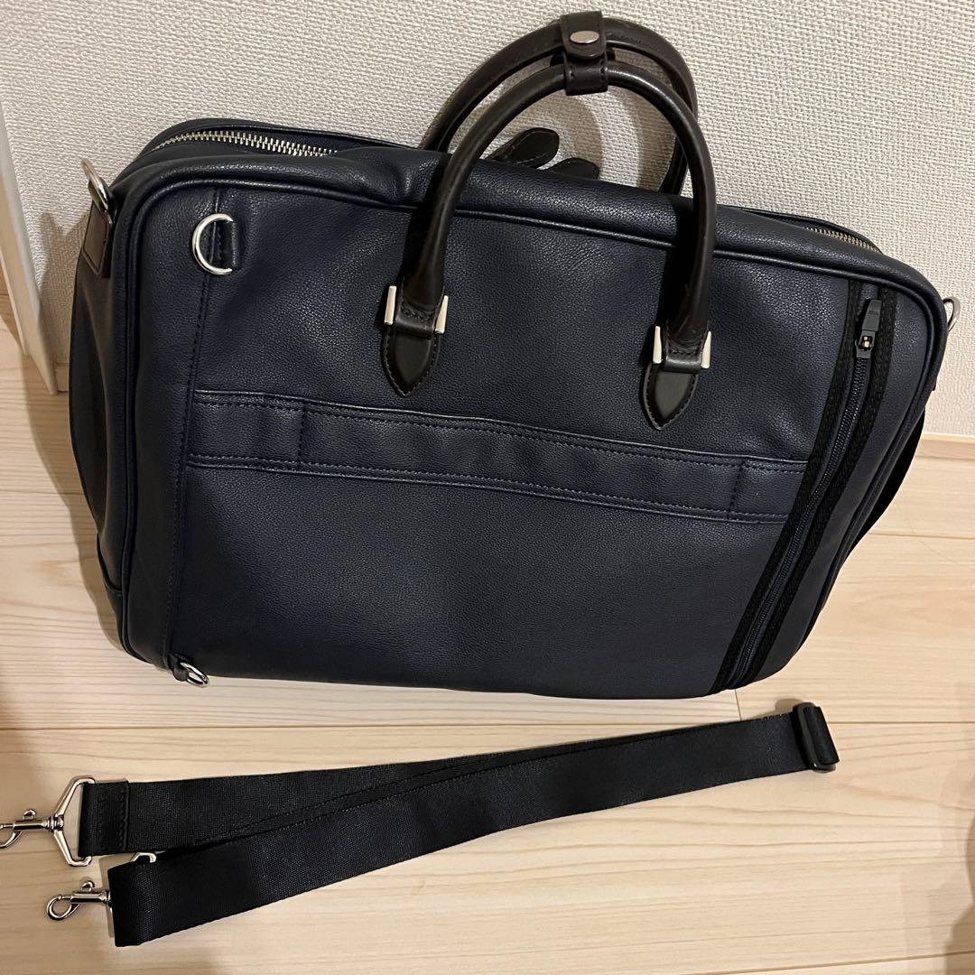 Samsonite 3wayレザーバッグ ネイビー
