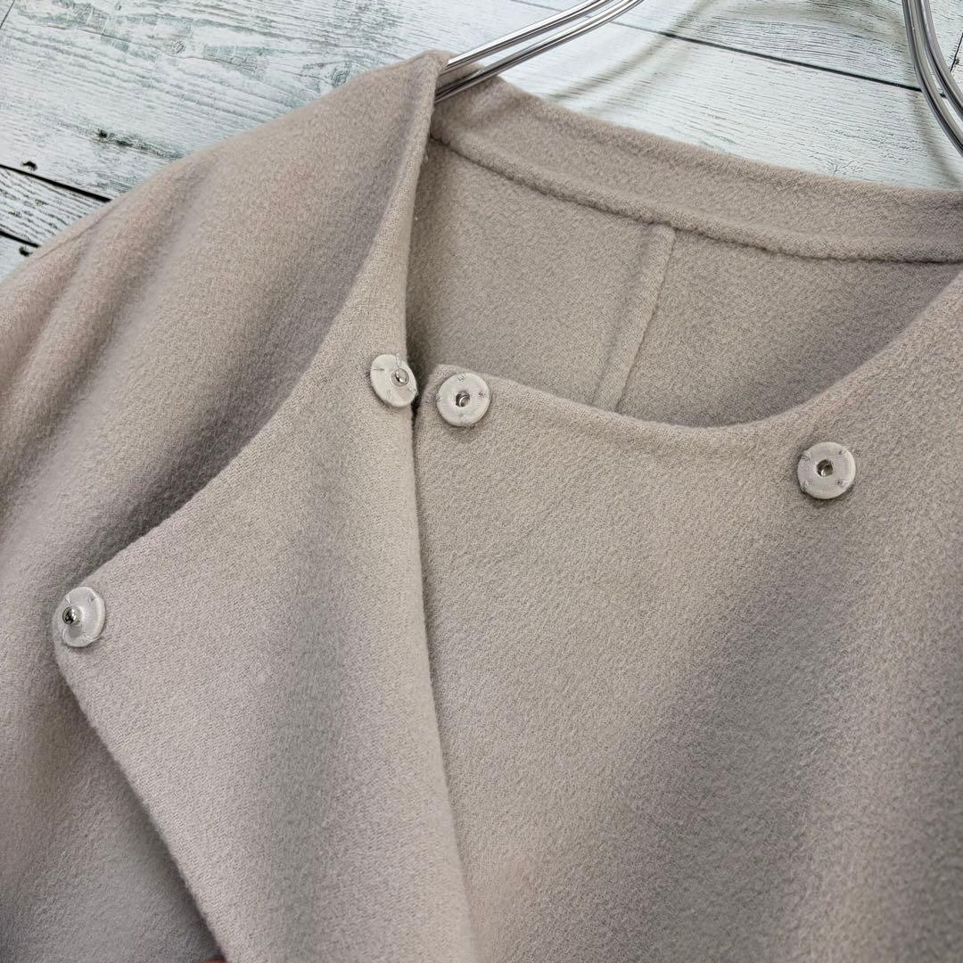 22年モデル　スローブイエナ　HAMILTONダブルフェイスウールショートコート