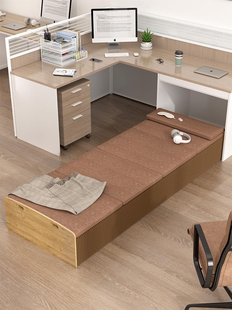 ペーパー折りたたみベッド幅120㎝高さ23㎝組立不要マットレス付き 一人暮らし