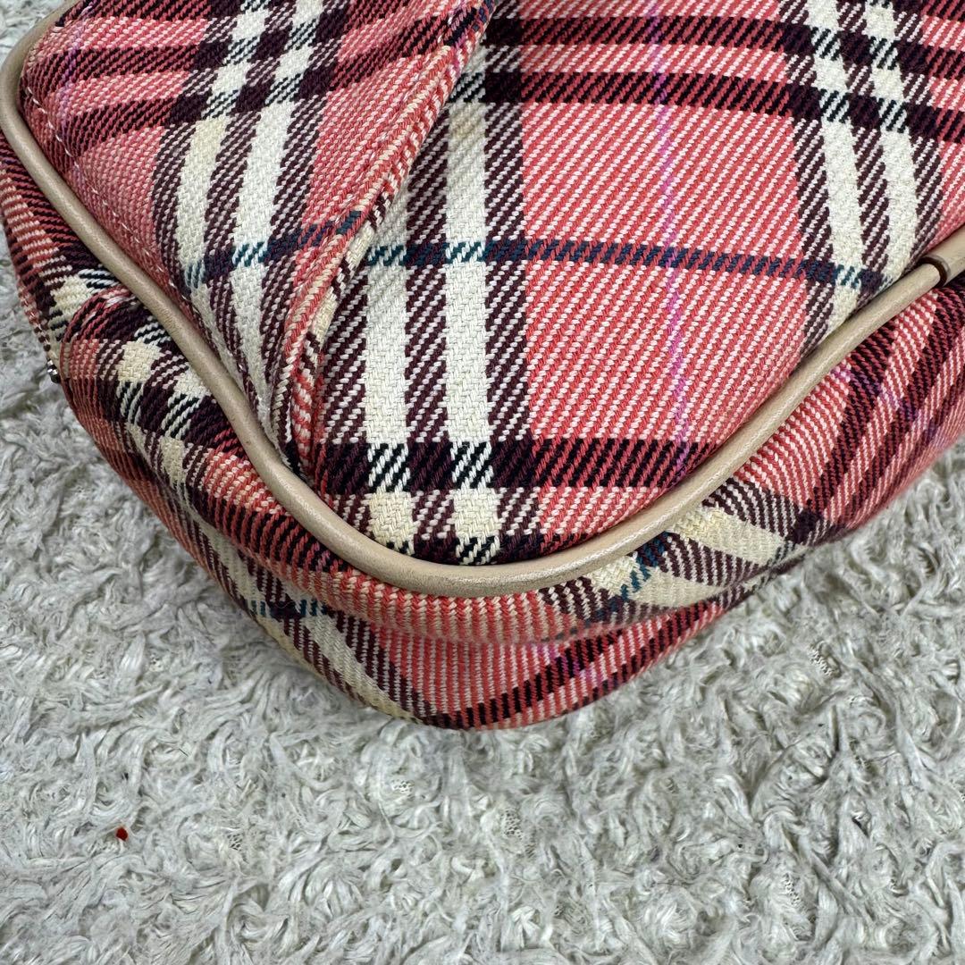 バーバリーブルーレーベル ボディバッグ ウエストポーチ ノバチェック ピンク