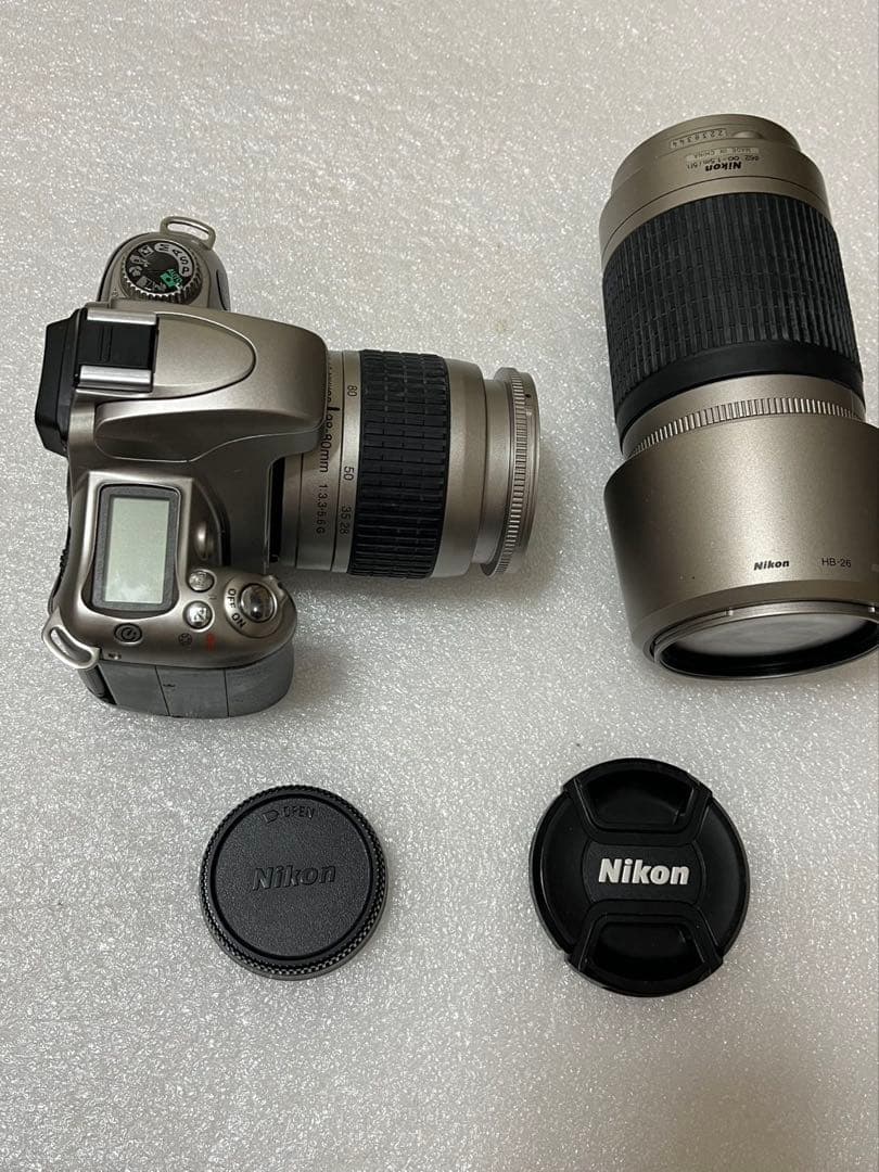 Nikon 一眼レフカメラ シルバー レンズ付きジャンク品
