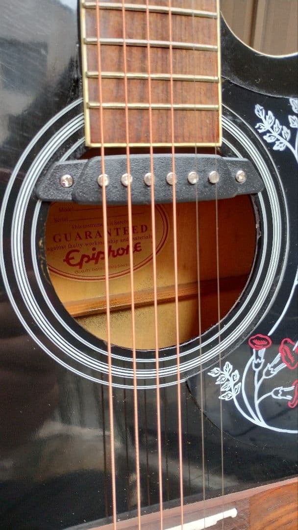 超美品 Epihone ハミングバード カッタウェイ Wピックアップ エレアコ