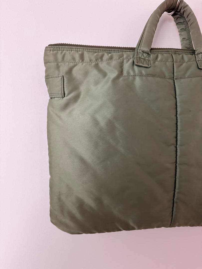 【希少】PORTER ポーター タンカー ブリーフケース セージグリーン バッグ