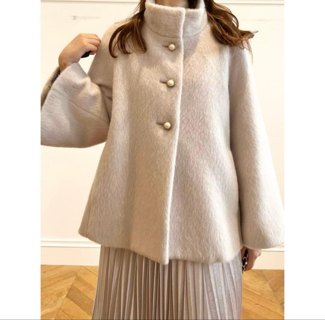 アルアバイル　ルルウィルビー アルパカシャギーショートコート