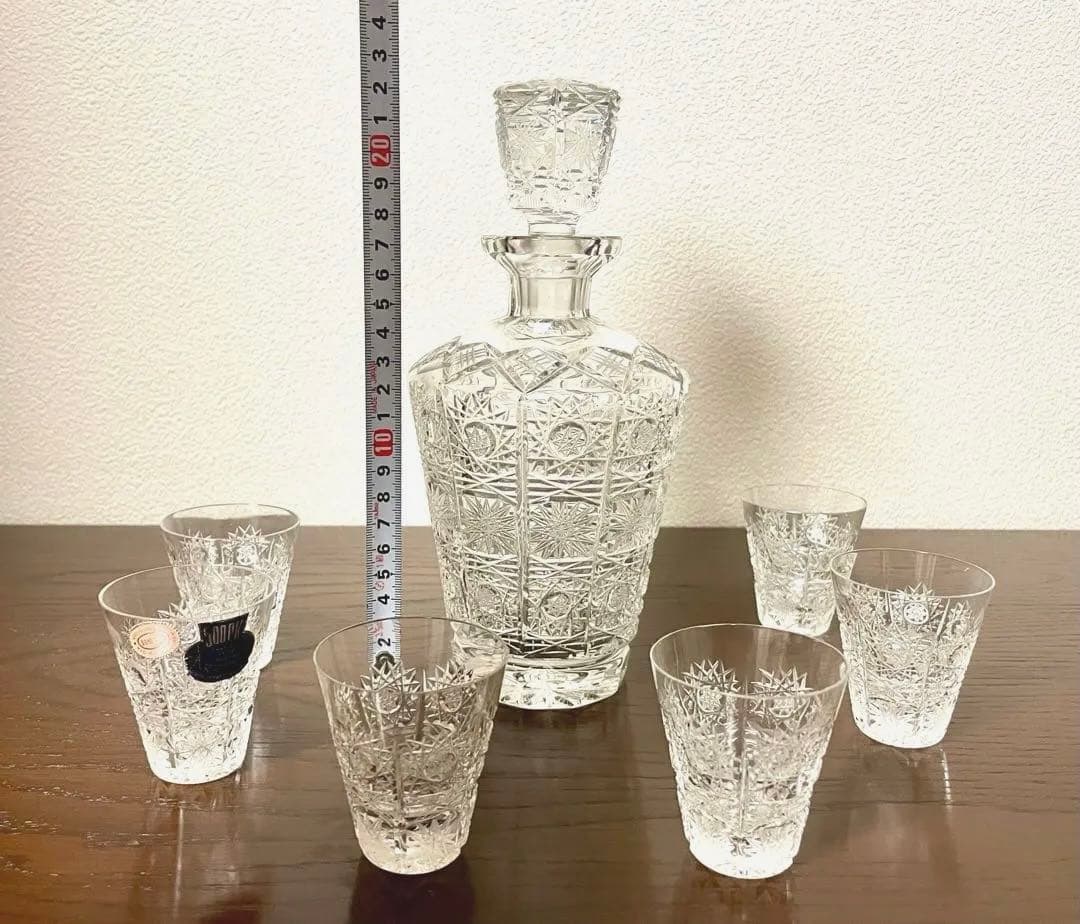 【未使用品】BOHEMIA Crystal デキャンタとグラス6個セット