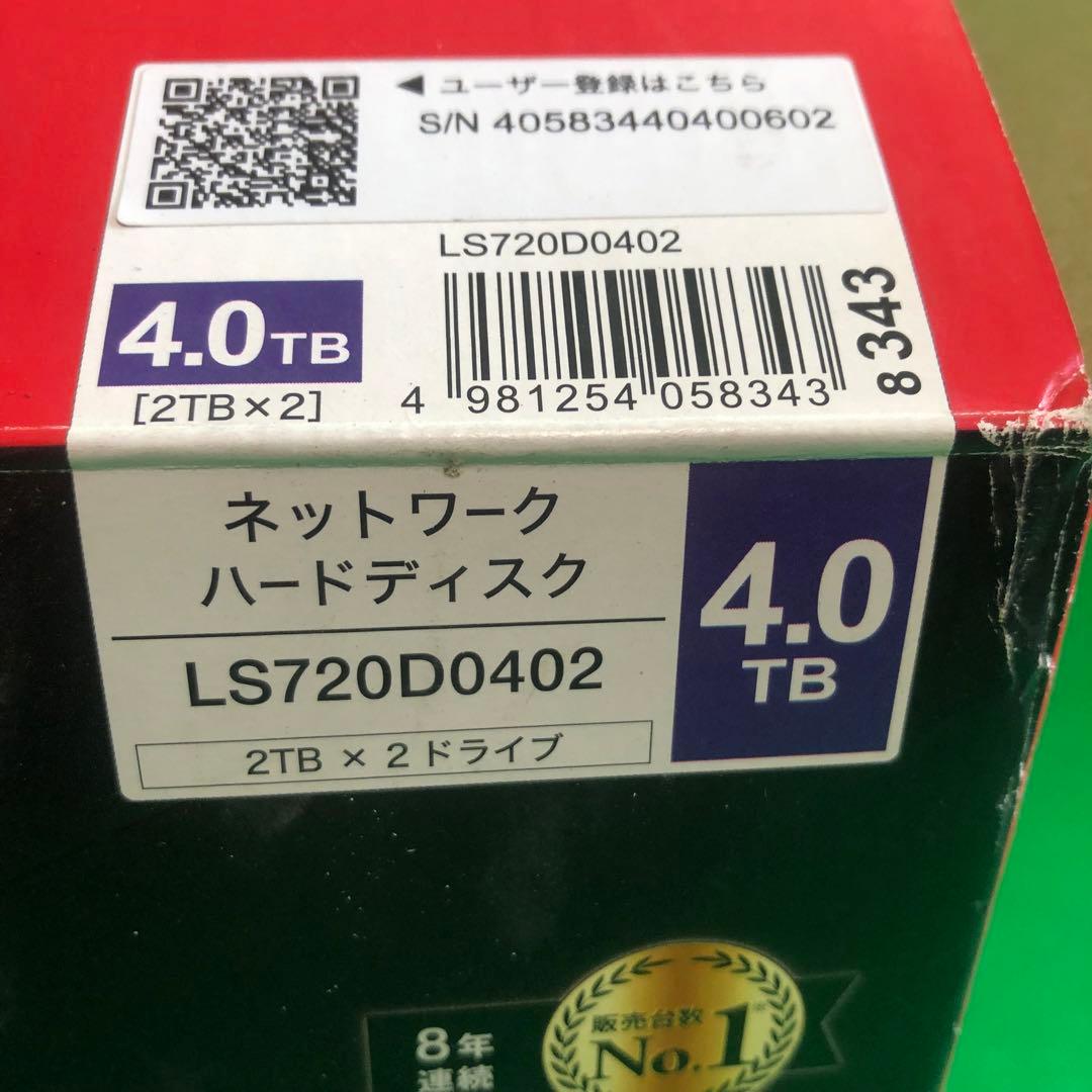 BUFFALO LS720D0402 4TB ネットワークハードディスク 動作品