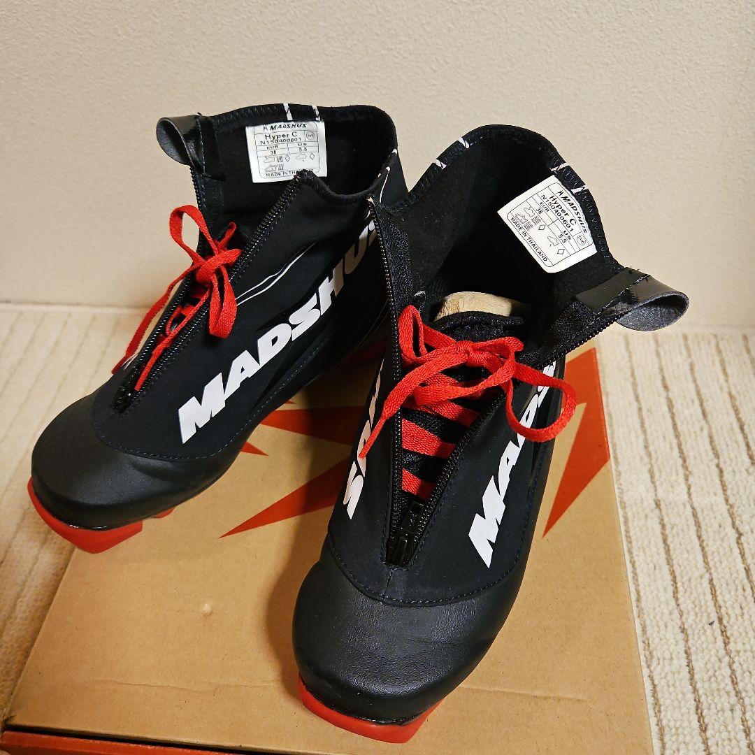 MADSHUS クロスカントリースキー用ブーツ 女性用 ブラック/レッド