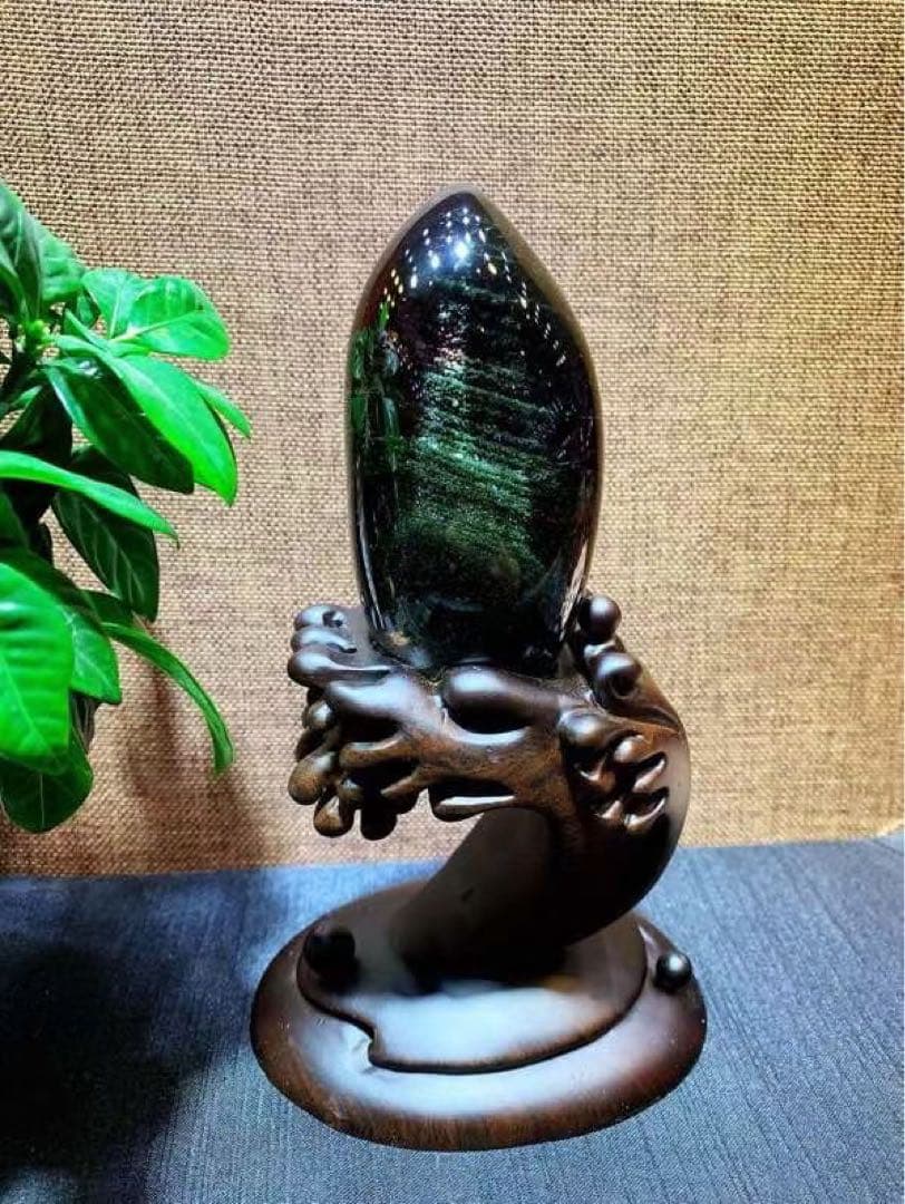 ⭐︎【極上品】天然 グリーン ガーデン クォーツ 置物 286g