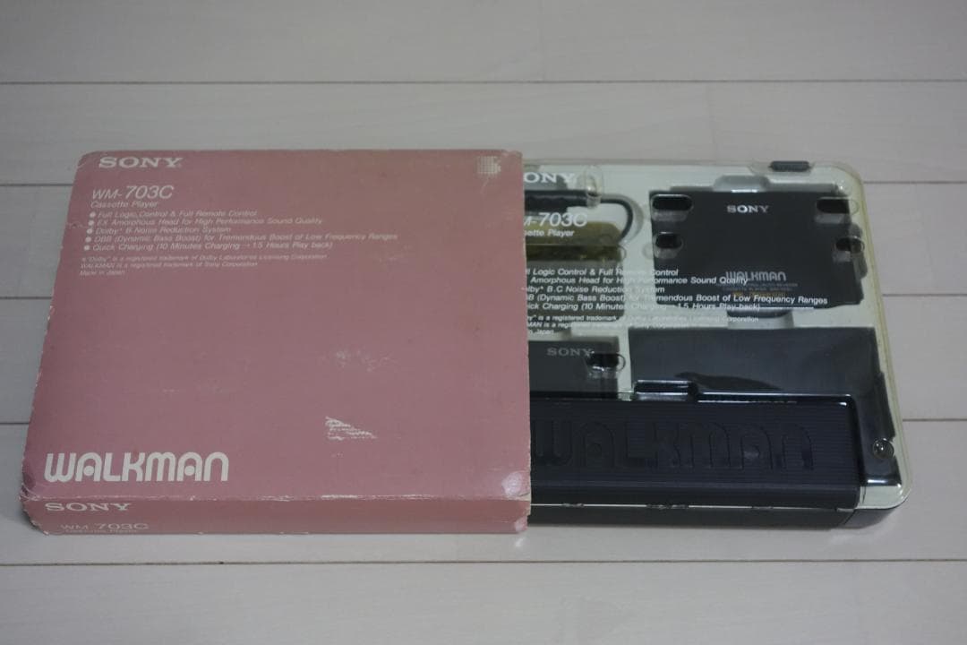希少 元箱・付属品一式 WM-703C SONY カセットウォークマン