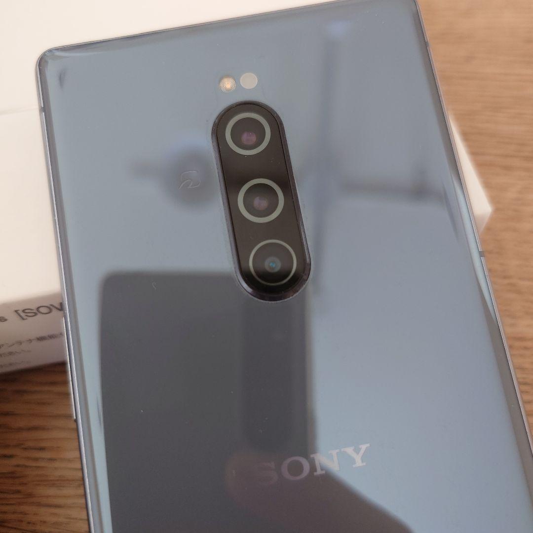 【完品良品 Xperia1I】初代1st au SOV40 グレー SIMフリー