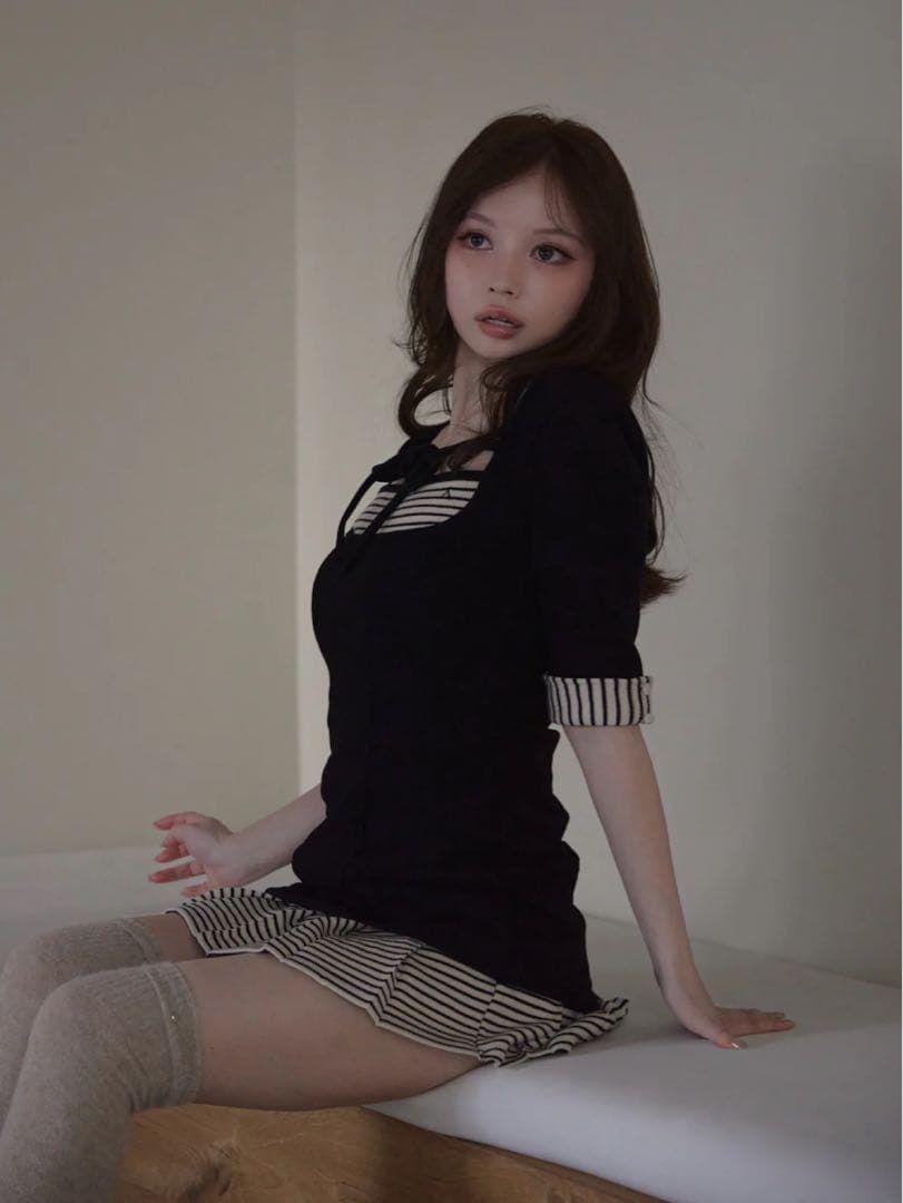 定価以下　andmary ♡ Aiden pleats mini dress