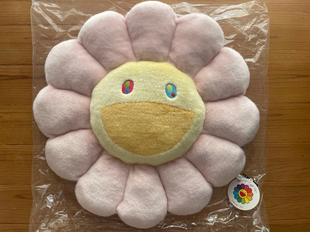 TAKASHI MURAKAMI kaikaikiki フラワークッションピンク