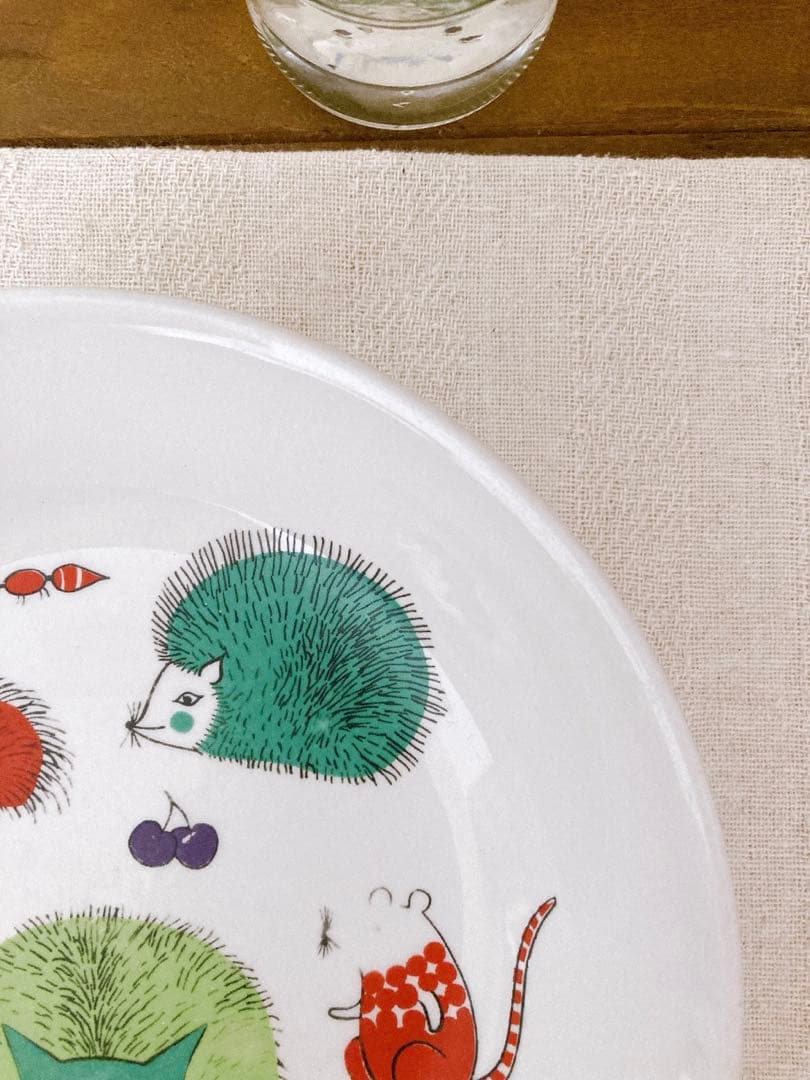 フィンランドヴィンテージ　ARABIA Nooan Arkkiシリーズ　深皿