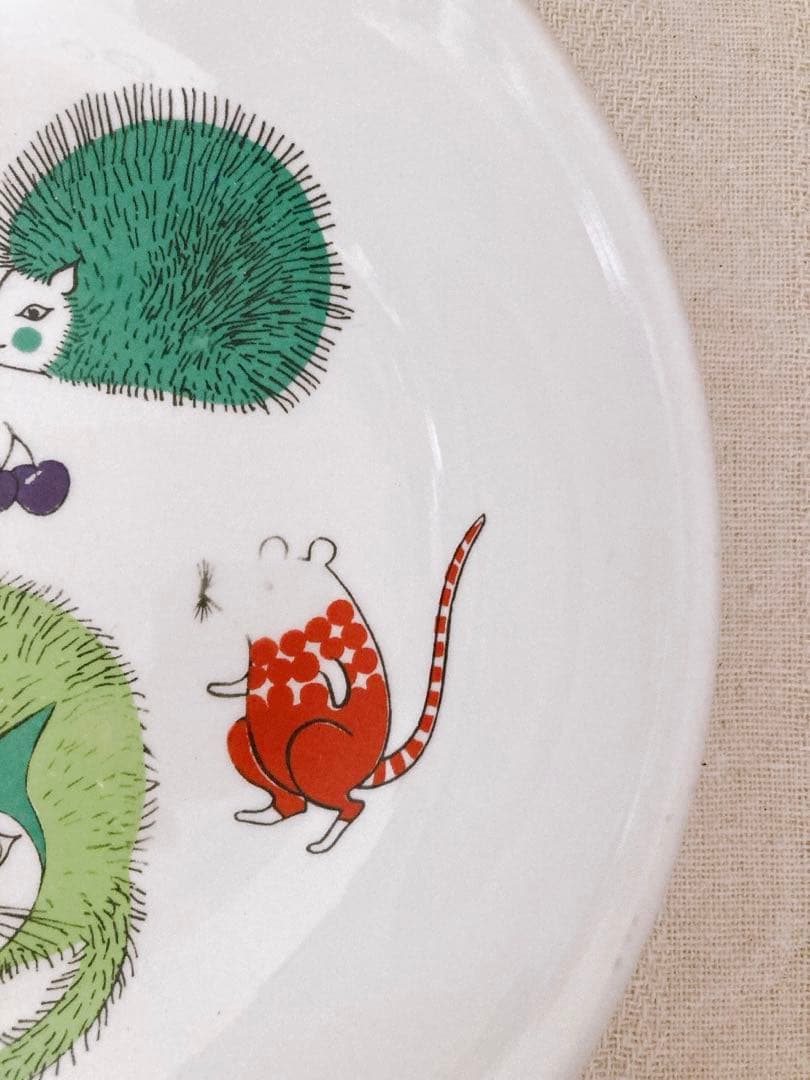 フィンランドヴィンテージ　ARABIA Nooan Arkkiシリーズ　深皿