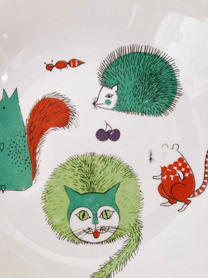 フィンランドヴィンテージ　ARABIA Nooan Arkkiシリーズ　深皿