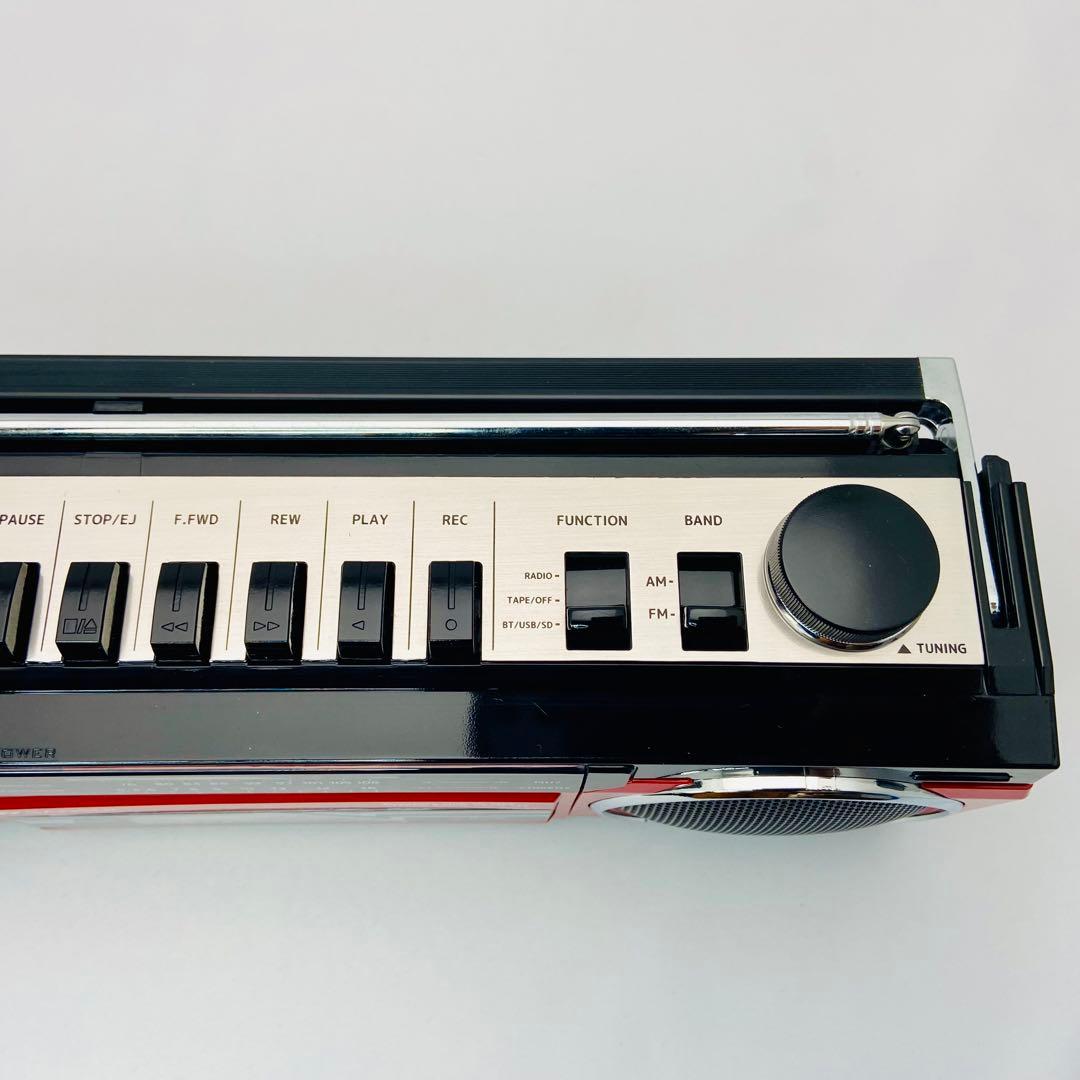 【美品】SANSUI レトロラジカセ SCR-B2 Bluetooth 動作品